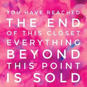 Everything beyond this point is sold! 🙌🏽♥️